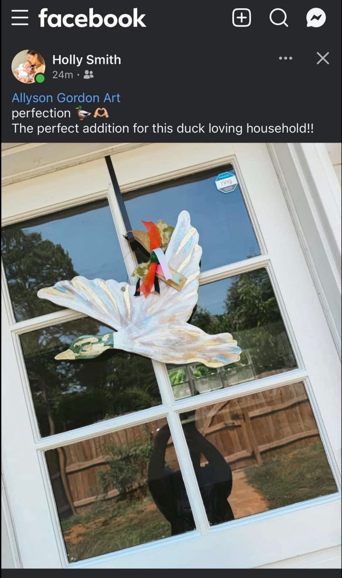 Mallard door hanger
