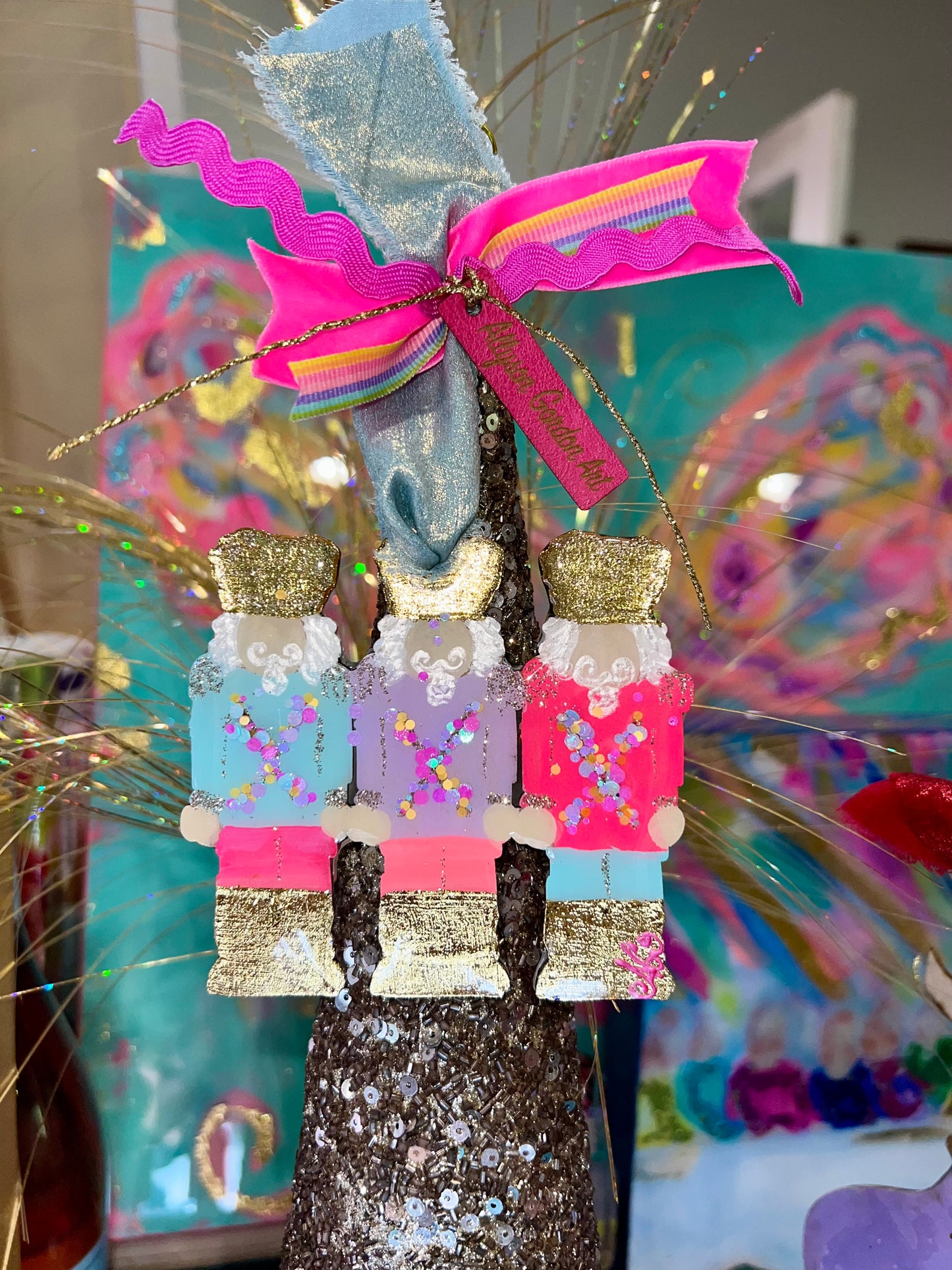 Nutcracker trio ornament