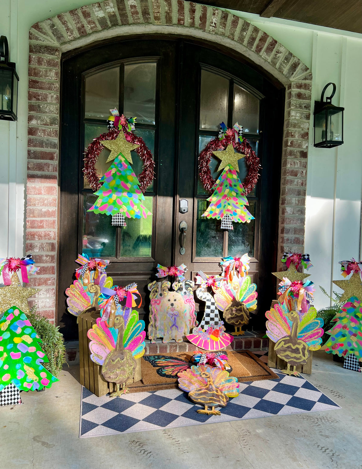 Christmas tree door hanger