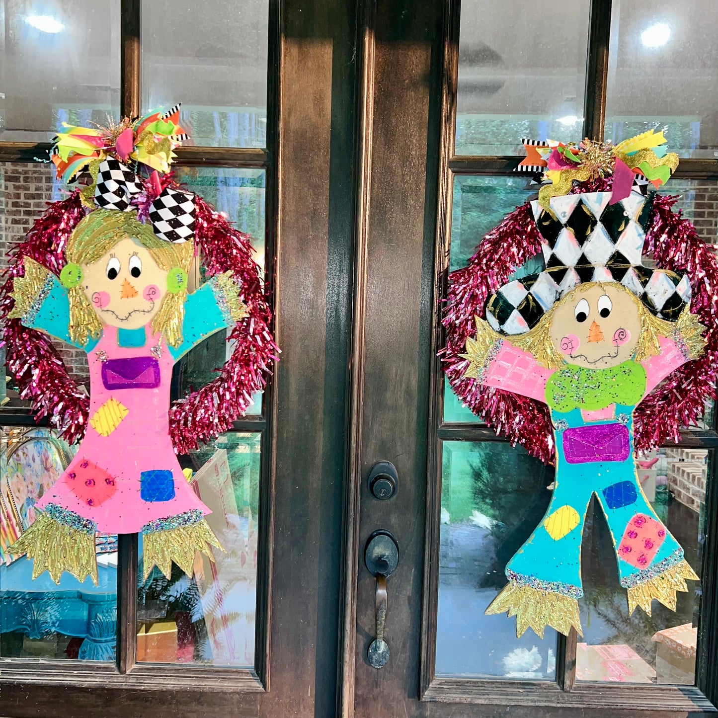 Sparkly Scarecrow DoorHanger