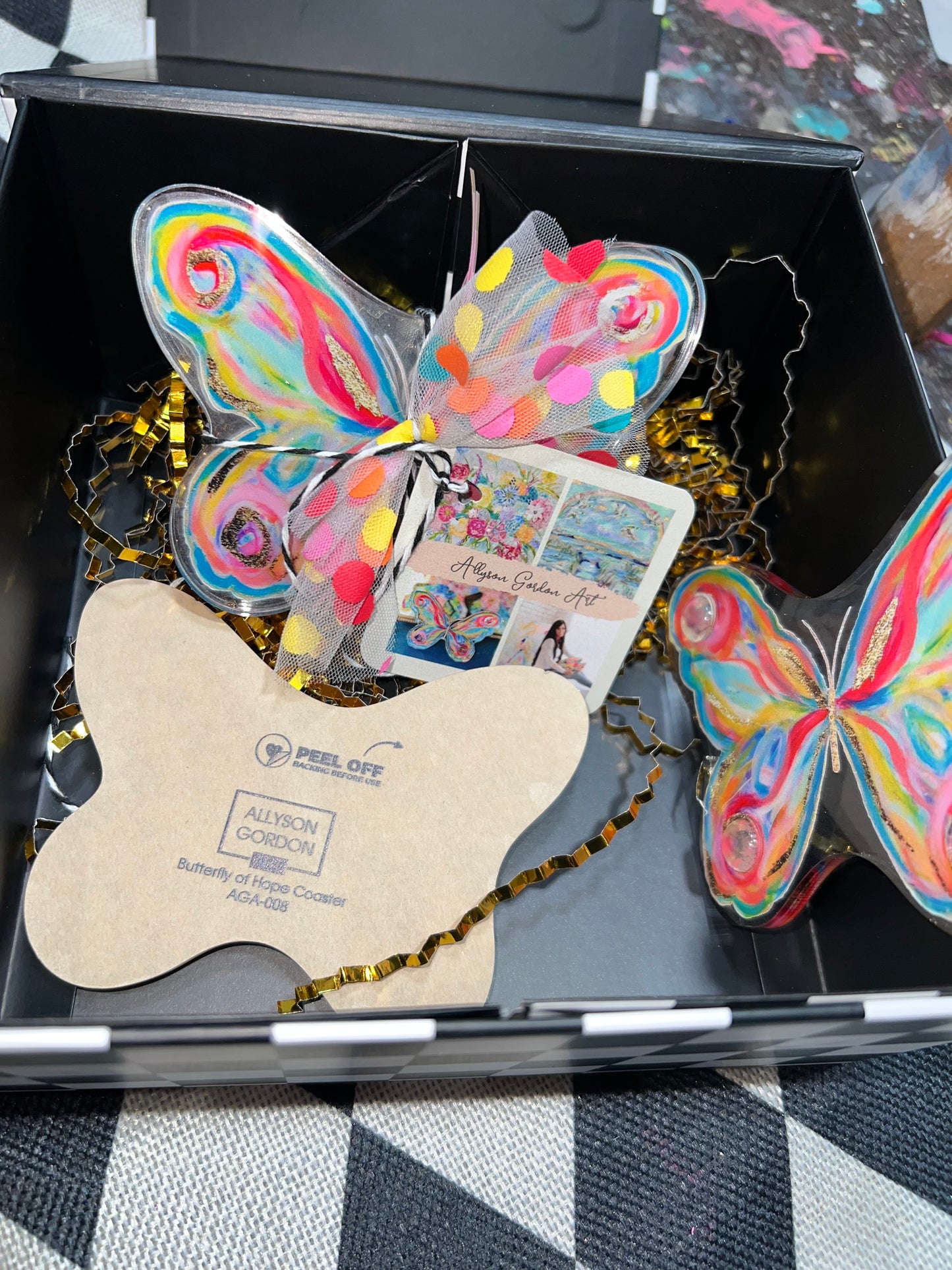 Acrylic Butterfly Coasters