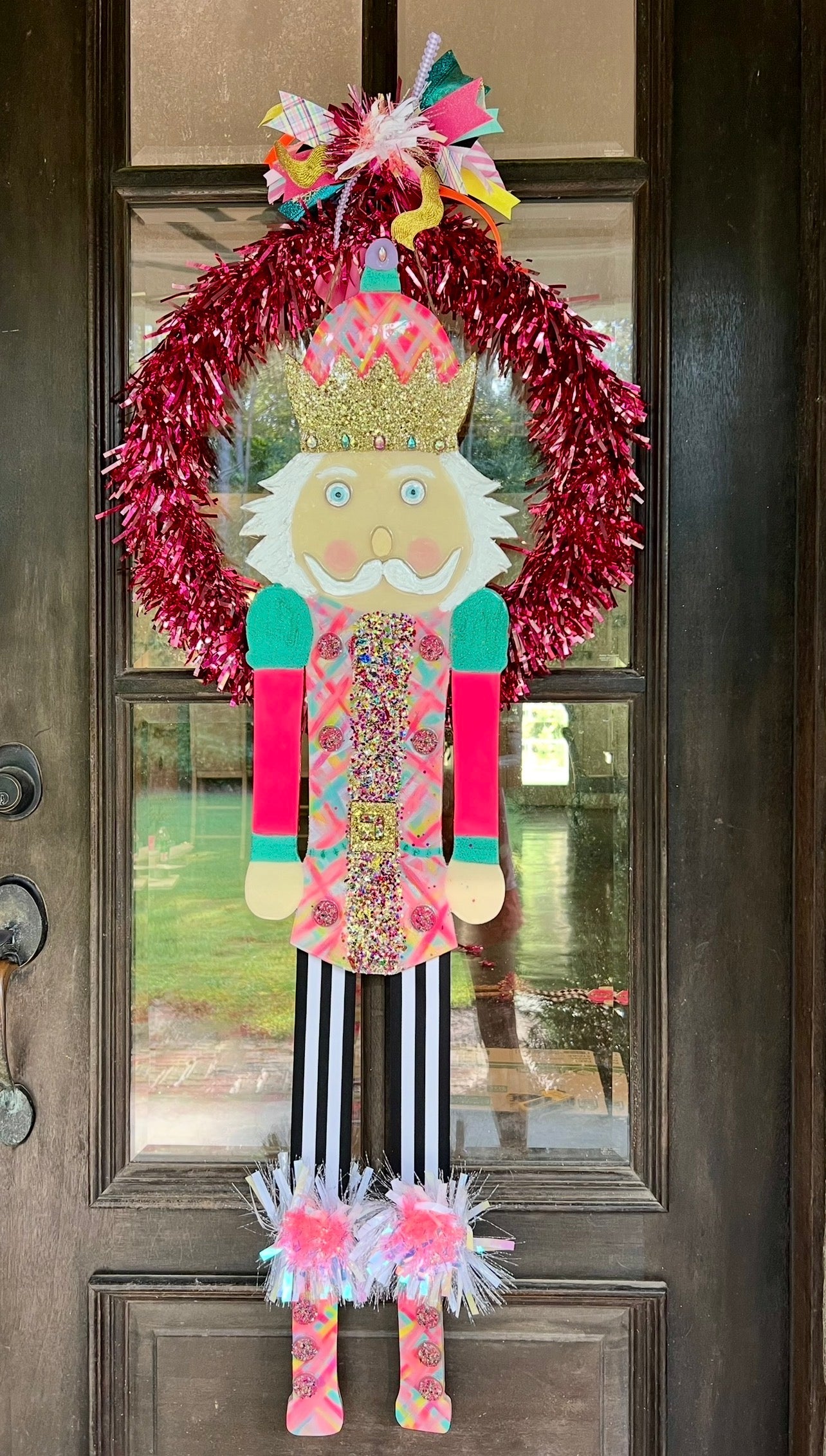 Nutcracker Ribbon Legs Door Hanger