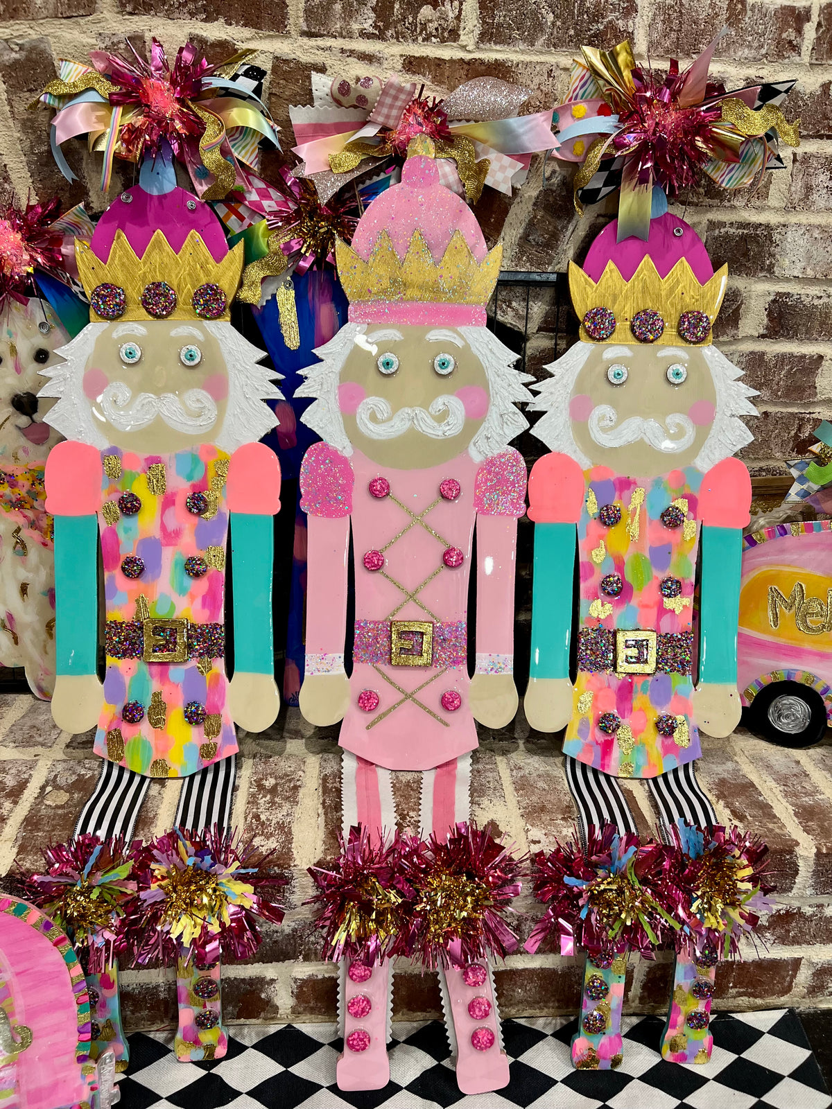 Nutcracker Ribbon Legs Door Hanger