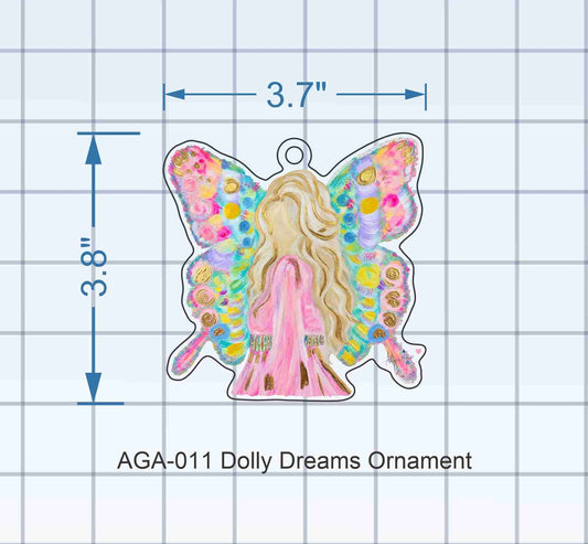 “Dolly Dreams” acrylic ornament