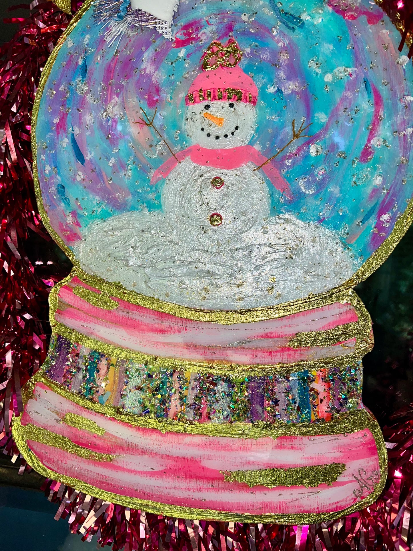 Snow Globe door hanger