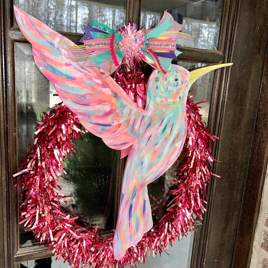 Hummingbird door hanger