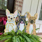 Custom doggy door yard stake
