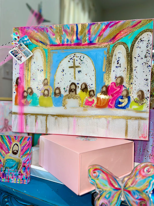“Last Supper Sparkle” painting