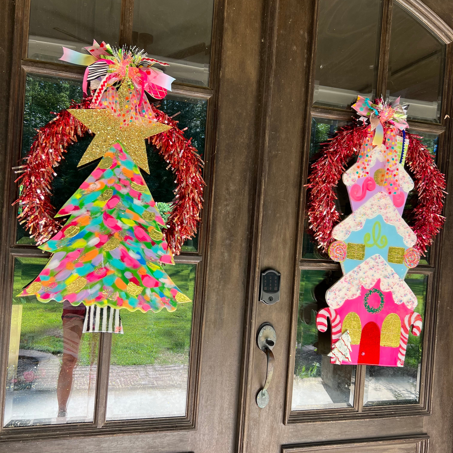 Christmas tree door hanger