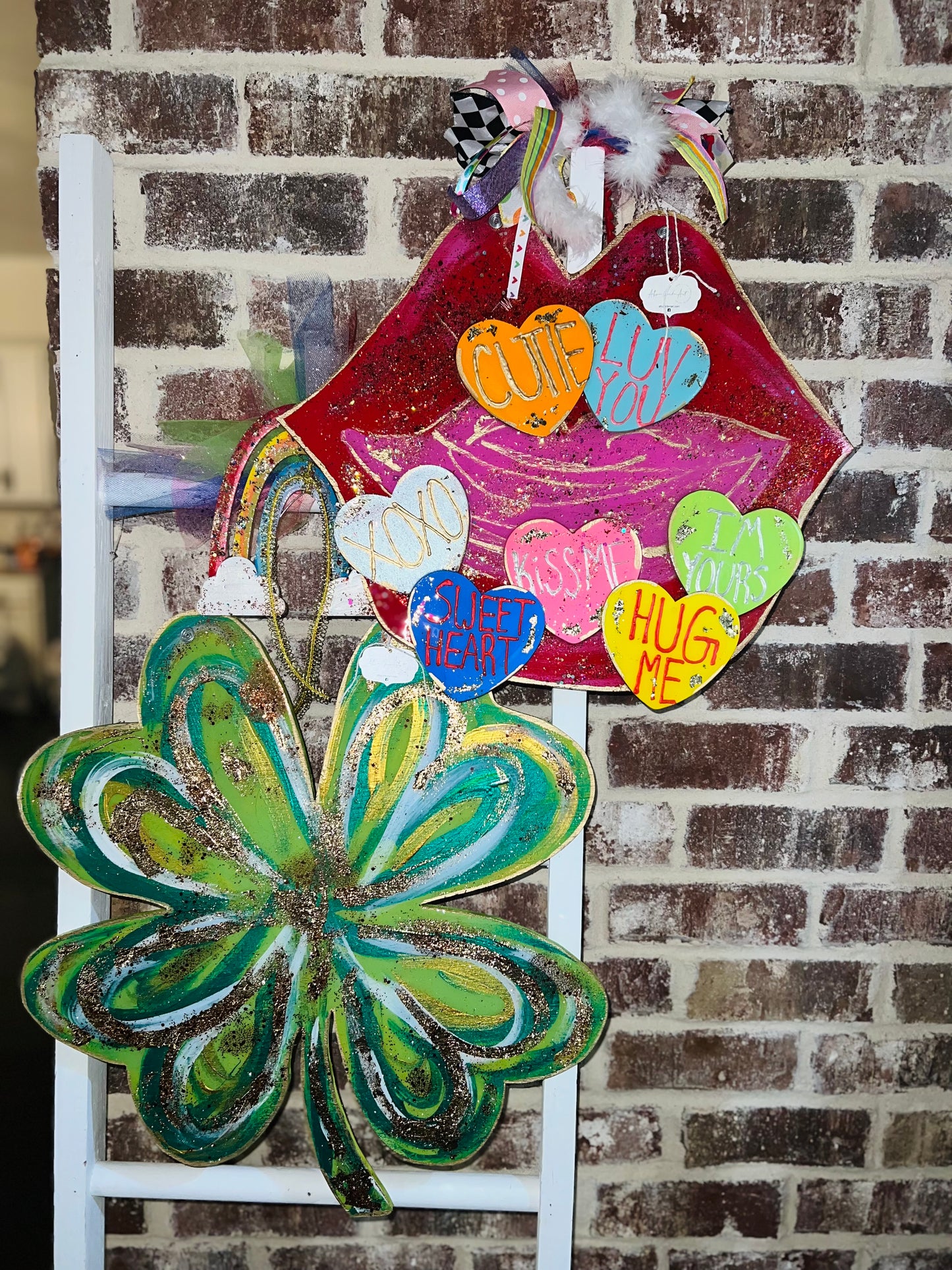 3D Candy Hearts Lip Door Hanger