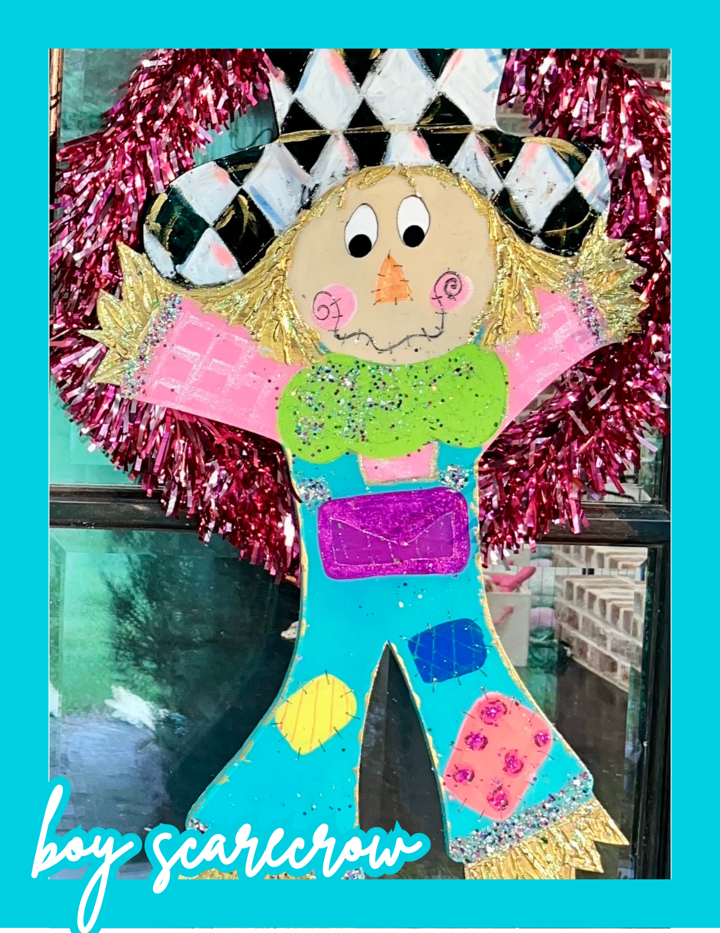 Sparkly Scarecrow DoorHanger