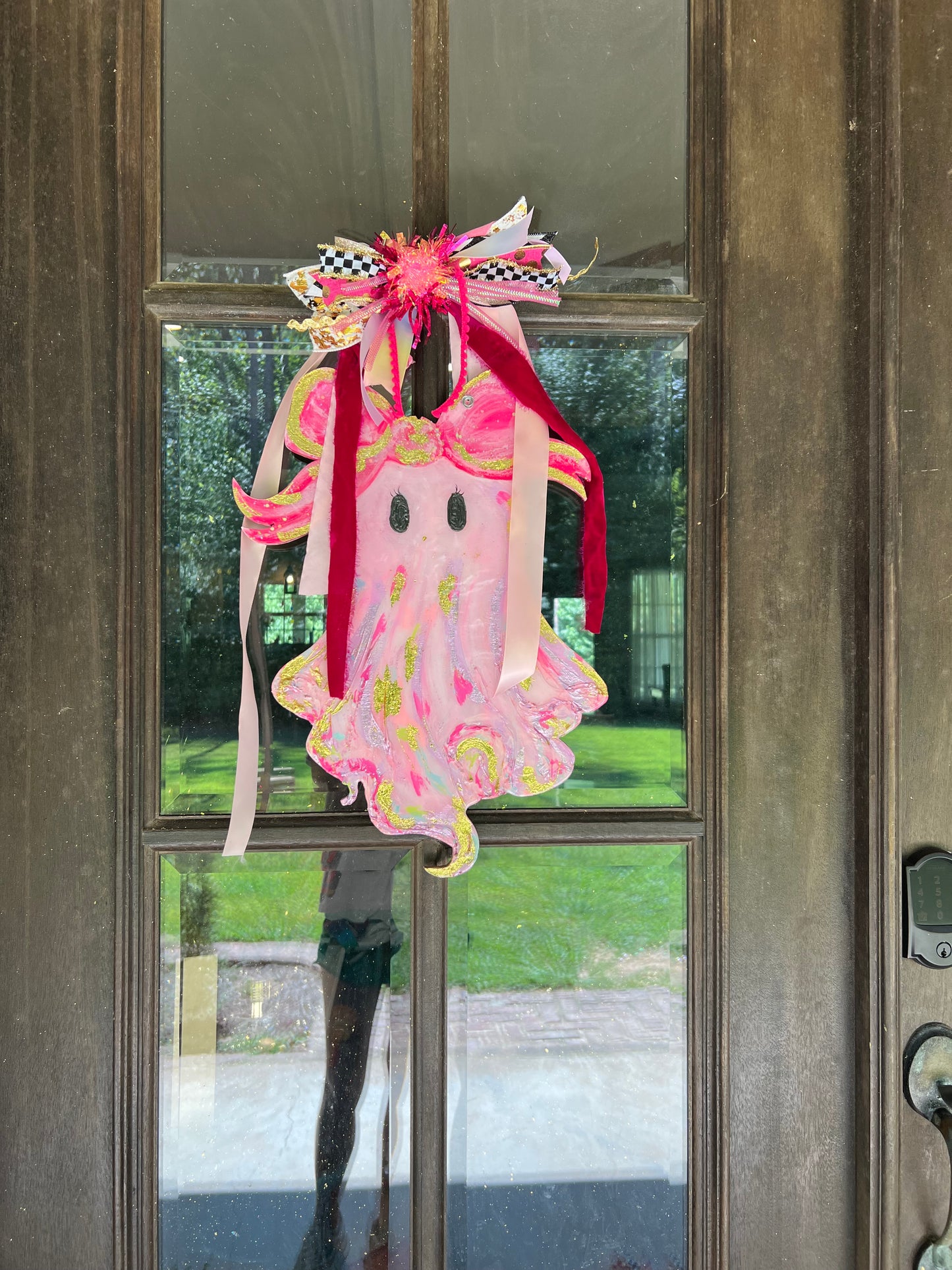 Glitter & Ghouls door hanger