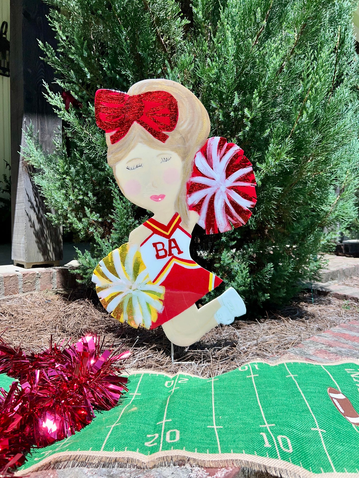 Cheerleader door hanger