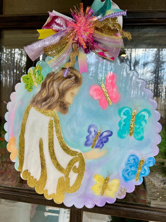 “Jesus & Butterflies” door hanger