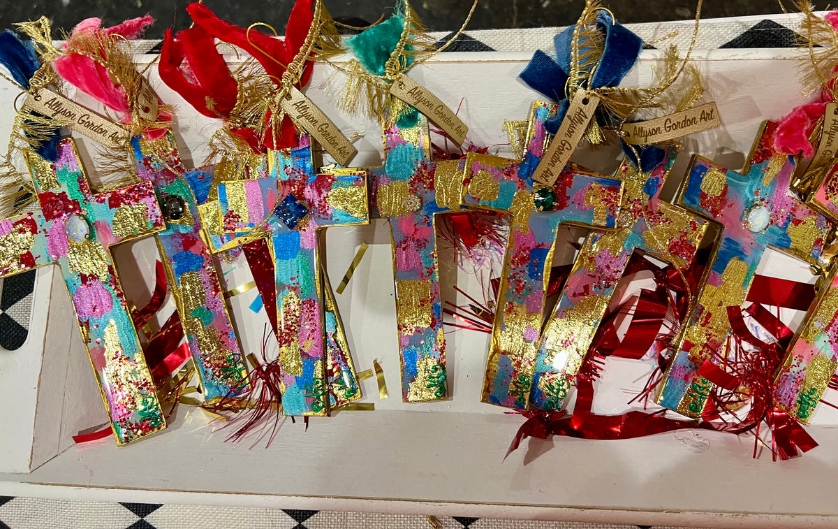 “A Thrill of Hope” Christmas Cross ornament