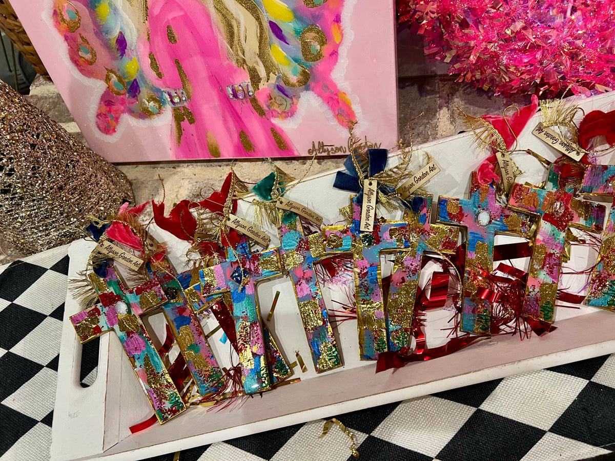 “A Thrill of Hope” Christmas Cross ornament