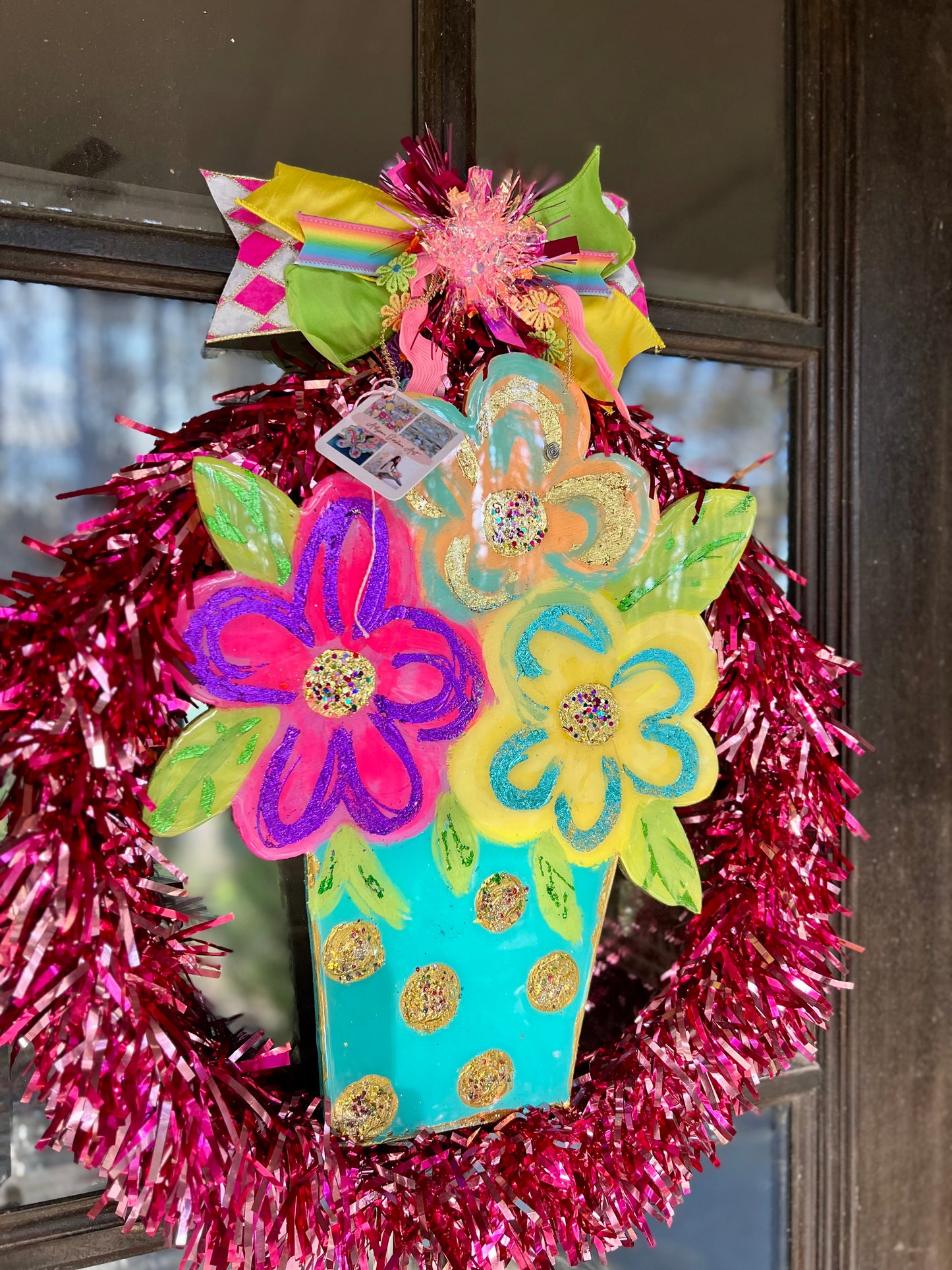 Flower pot door hanger
