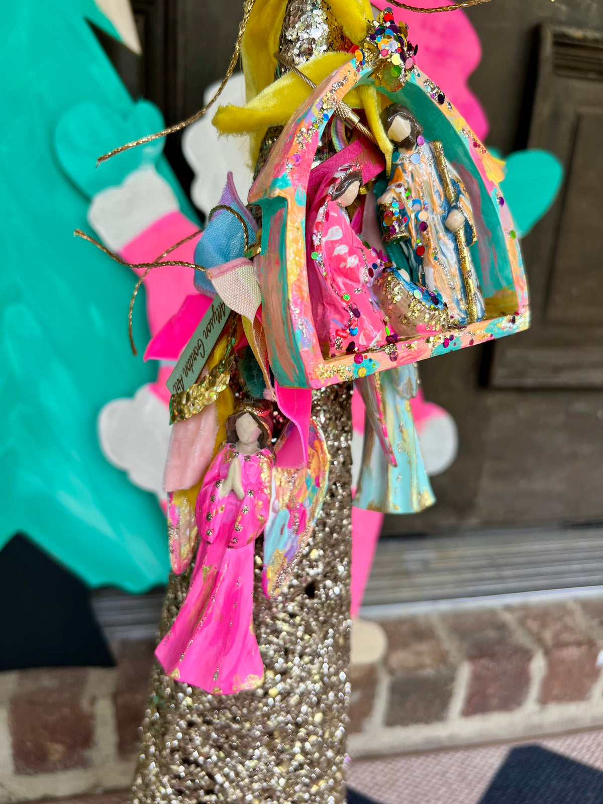“Angels We Have Heard on High” Christmas Ornament Art