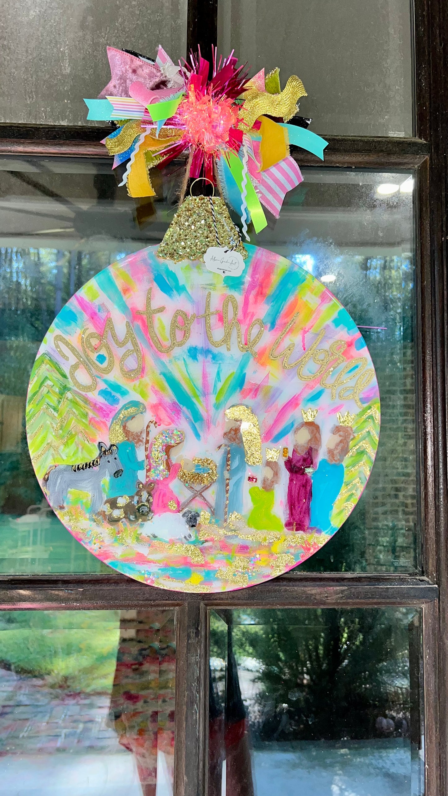 “Joy to the World” door hanger