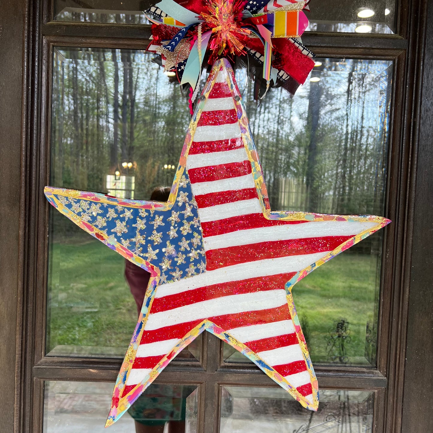 Stars and Stripes door hanger