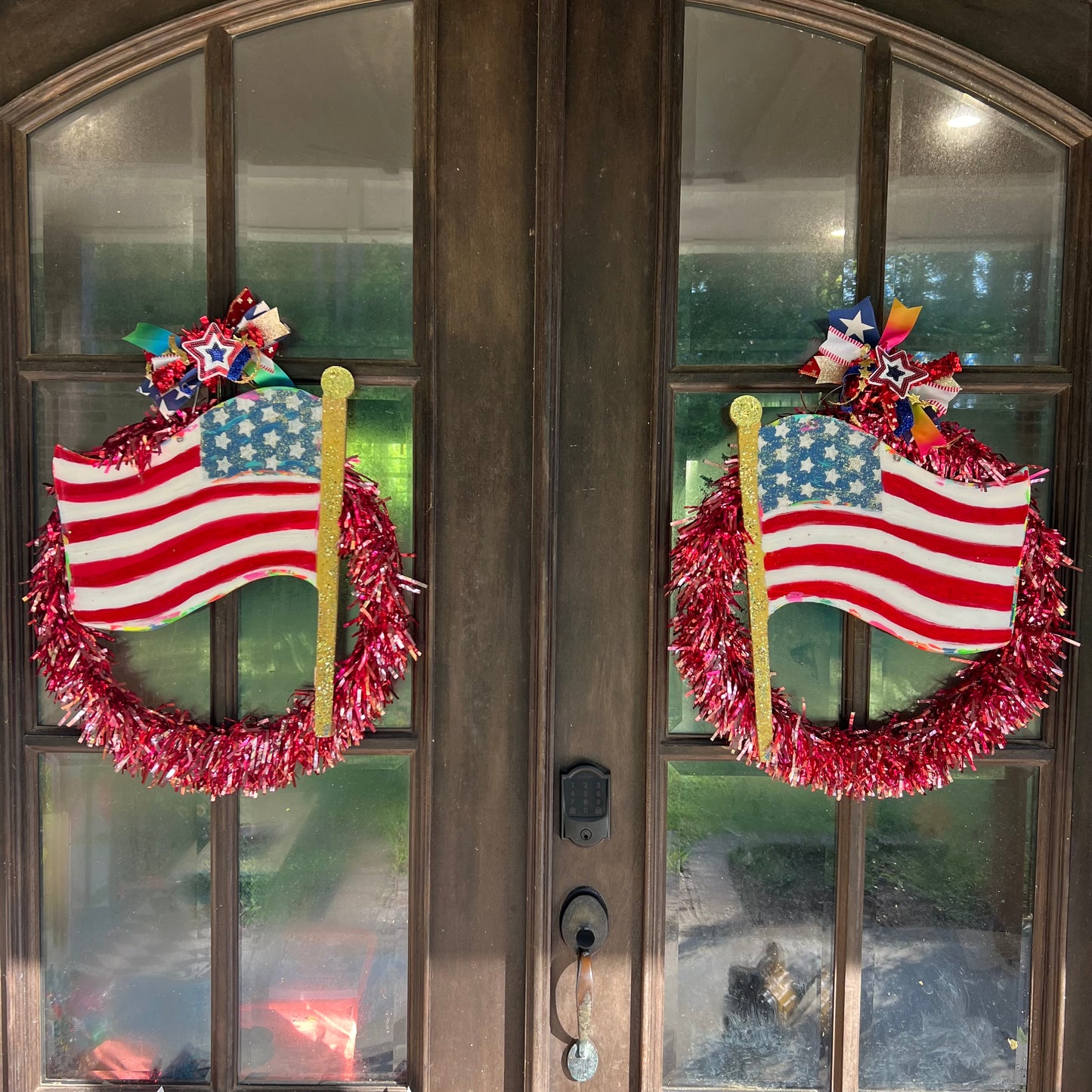 American flag door hanger