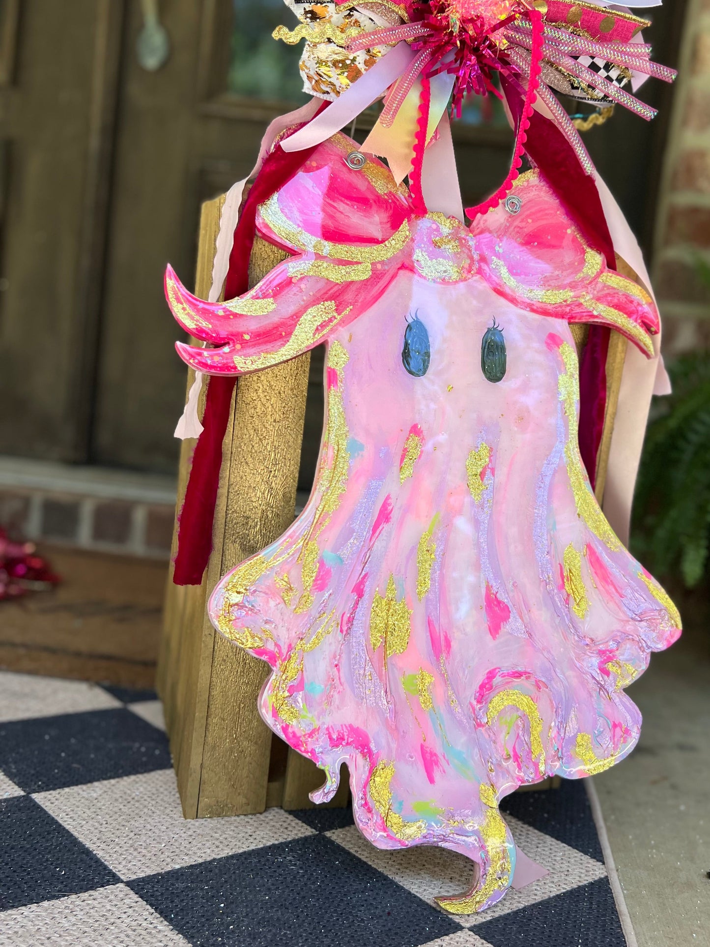 Glitter & Ghouls door hanger