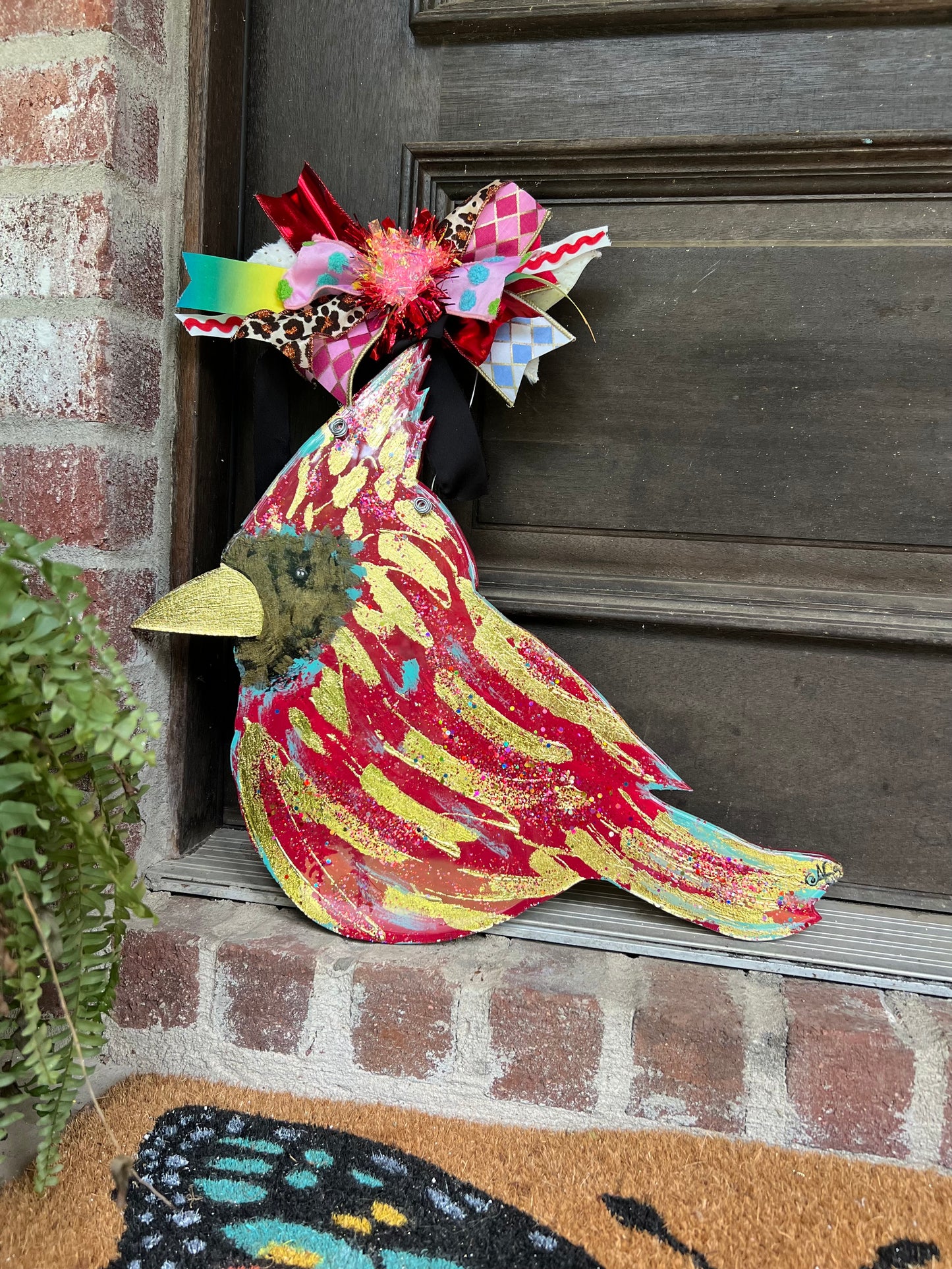 Cardinal door hanger