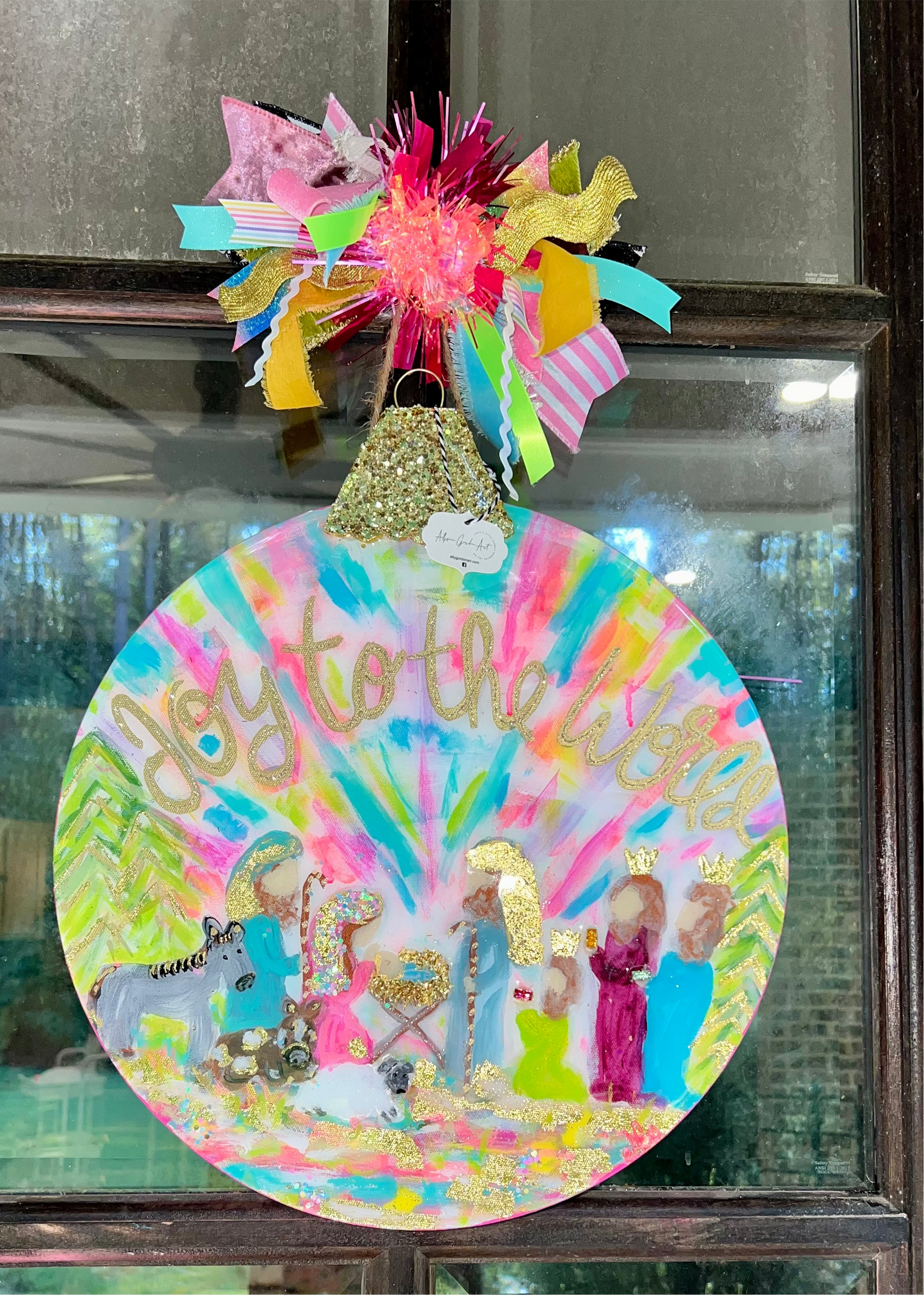 “Joy to the World” door hanger