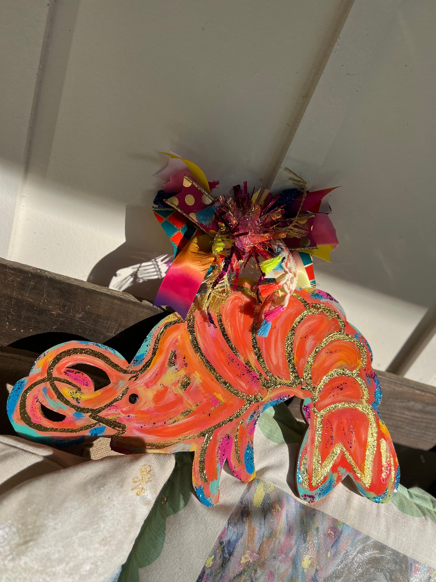 Shrimp door hanger