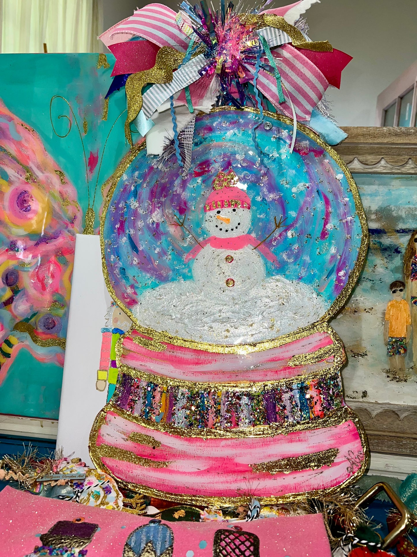 Snow Globe door hanger