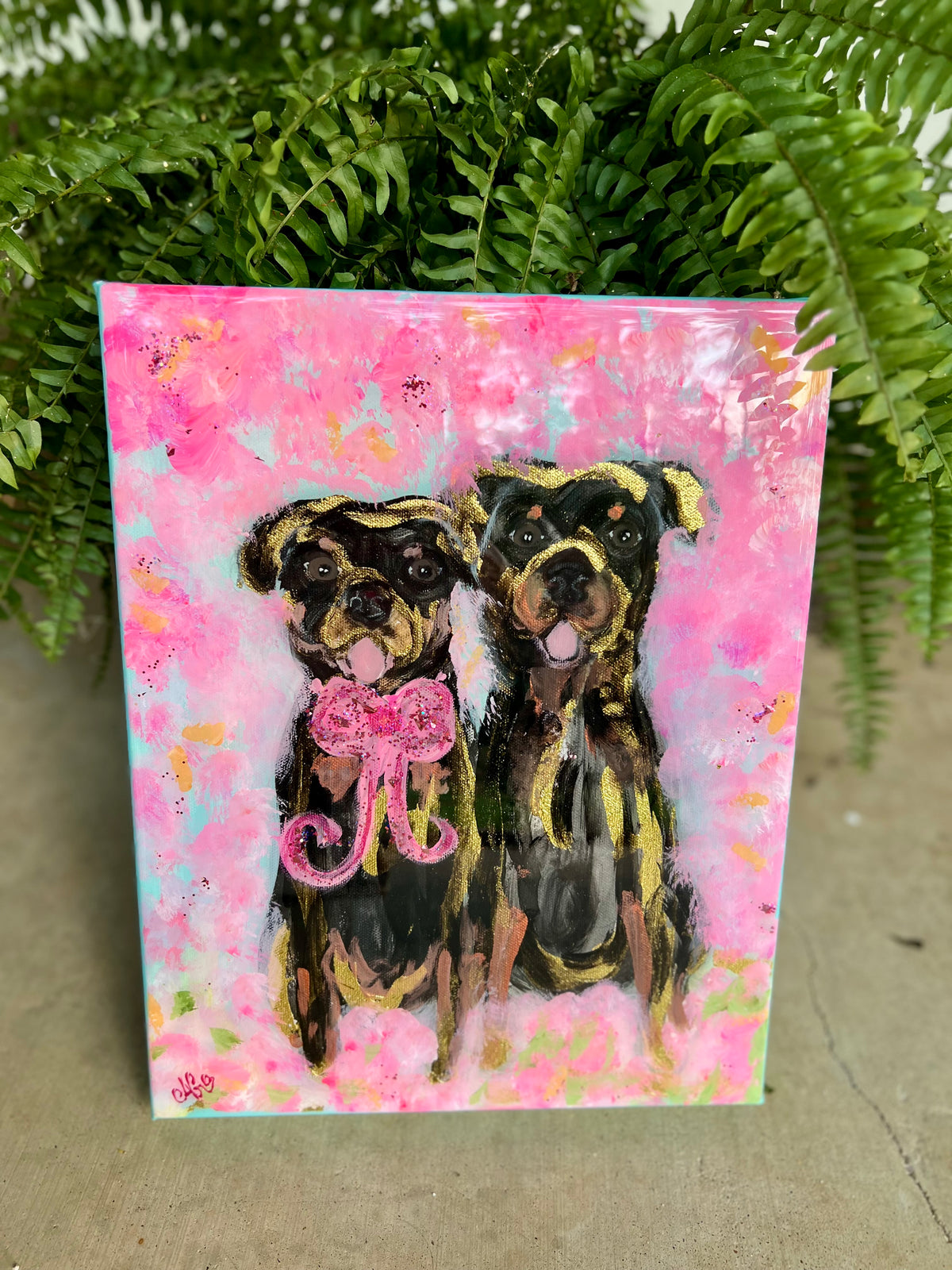 Custom Pet Canvas Painting