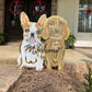 Custom doggy door yard stake