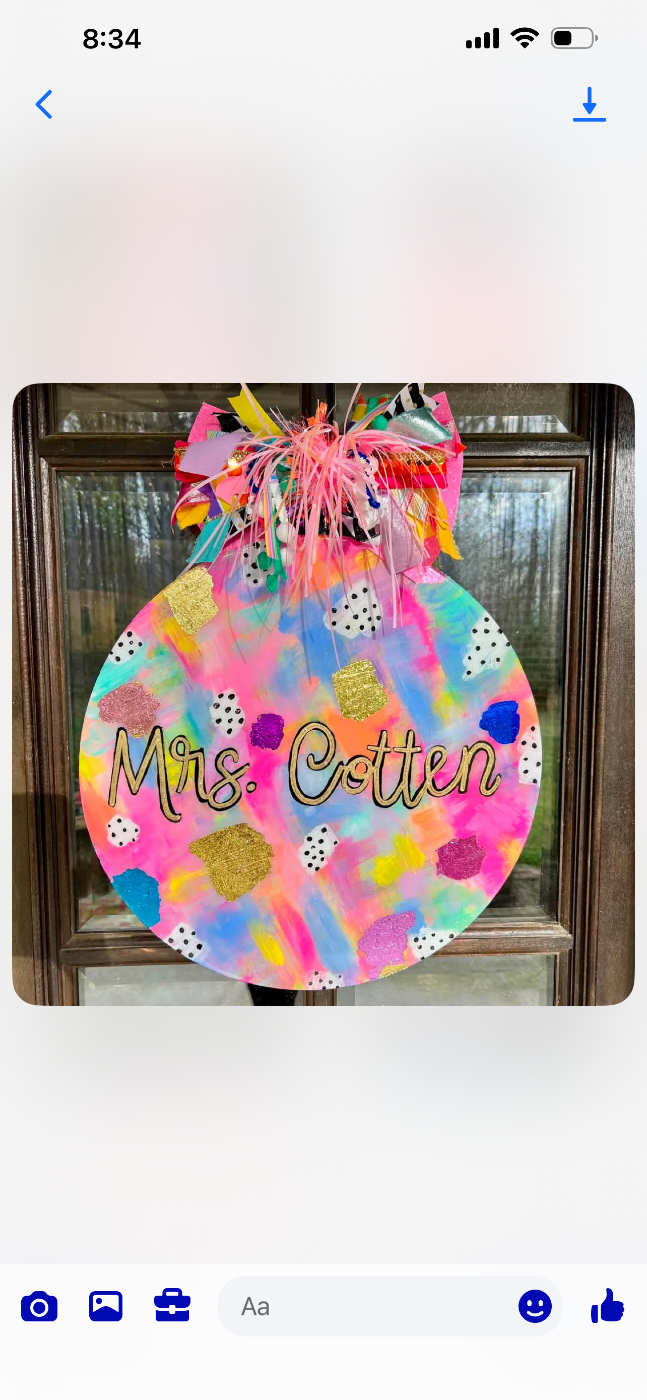 Custom Circle Door Hanger