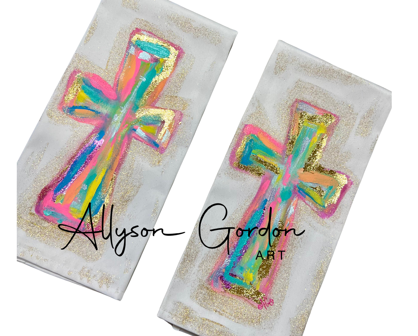 Whimsy Cross Tea Towel