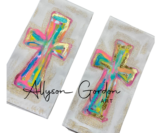 Whimsy Cross Tea Towel
