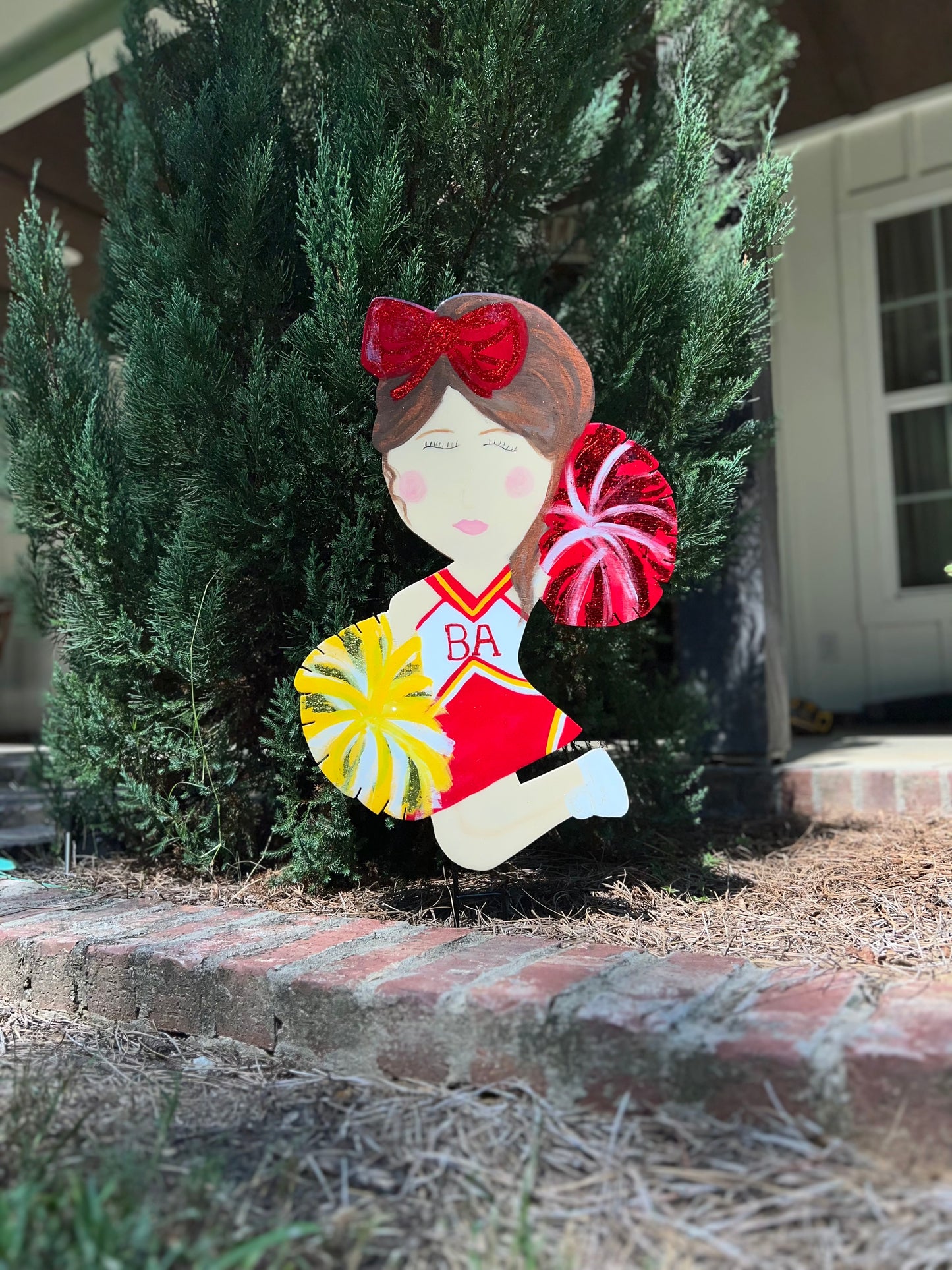 Cheerleader door hanger
