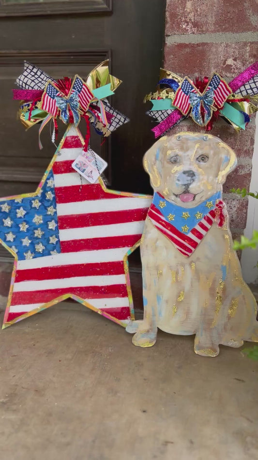 Stars and Stripes door hanger